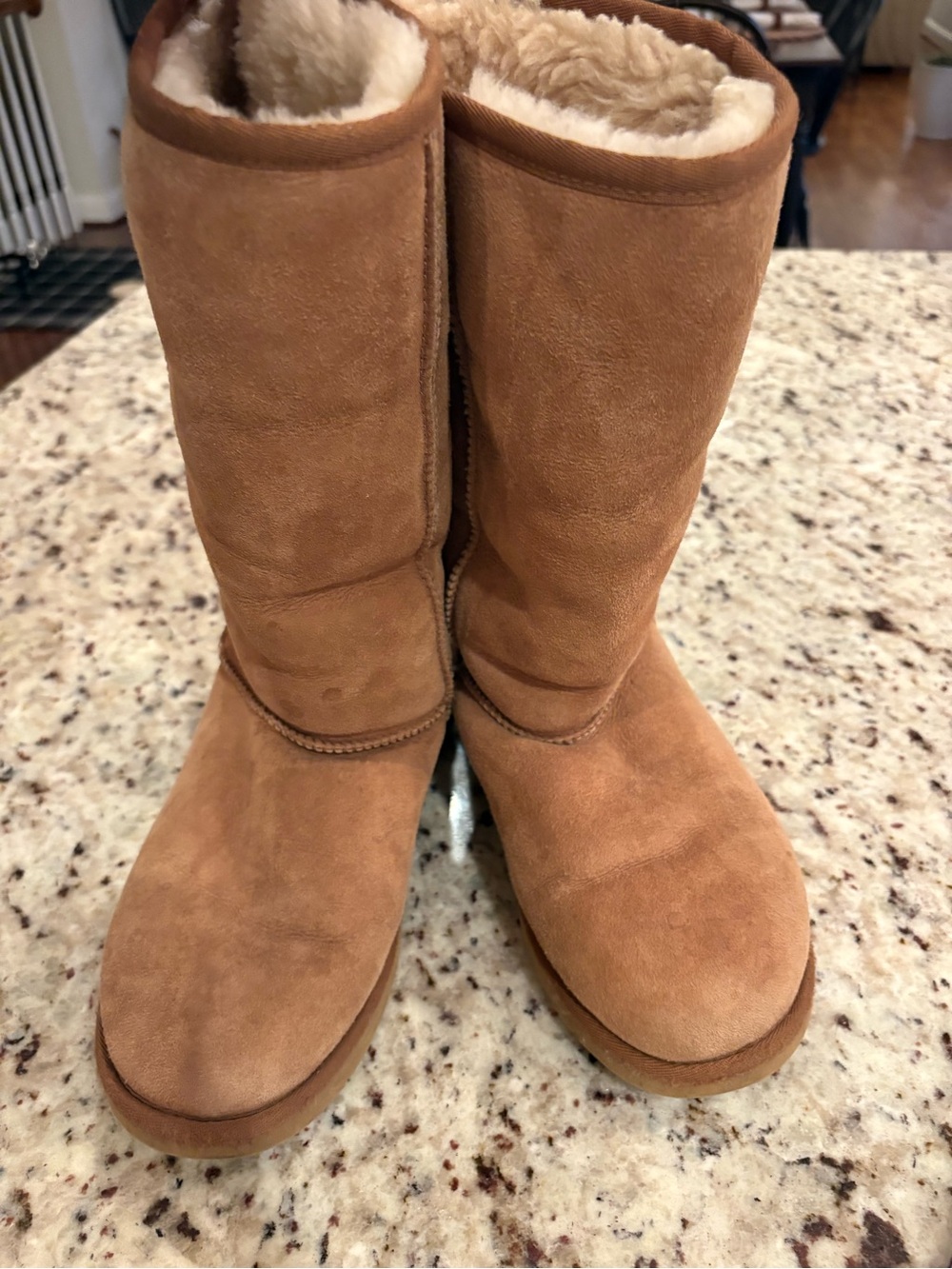 UGG Classic Tall Suede Boots in Chestnut US 8